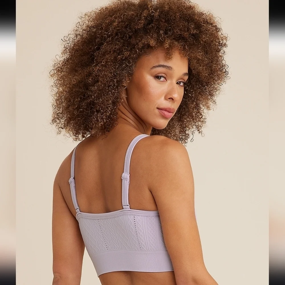 Maurices True Stretch Seamless Cable Knit Bralette